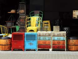 Meubles du marché aux puces